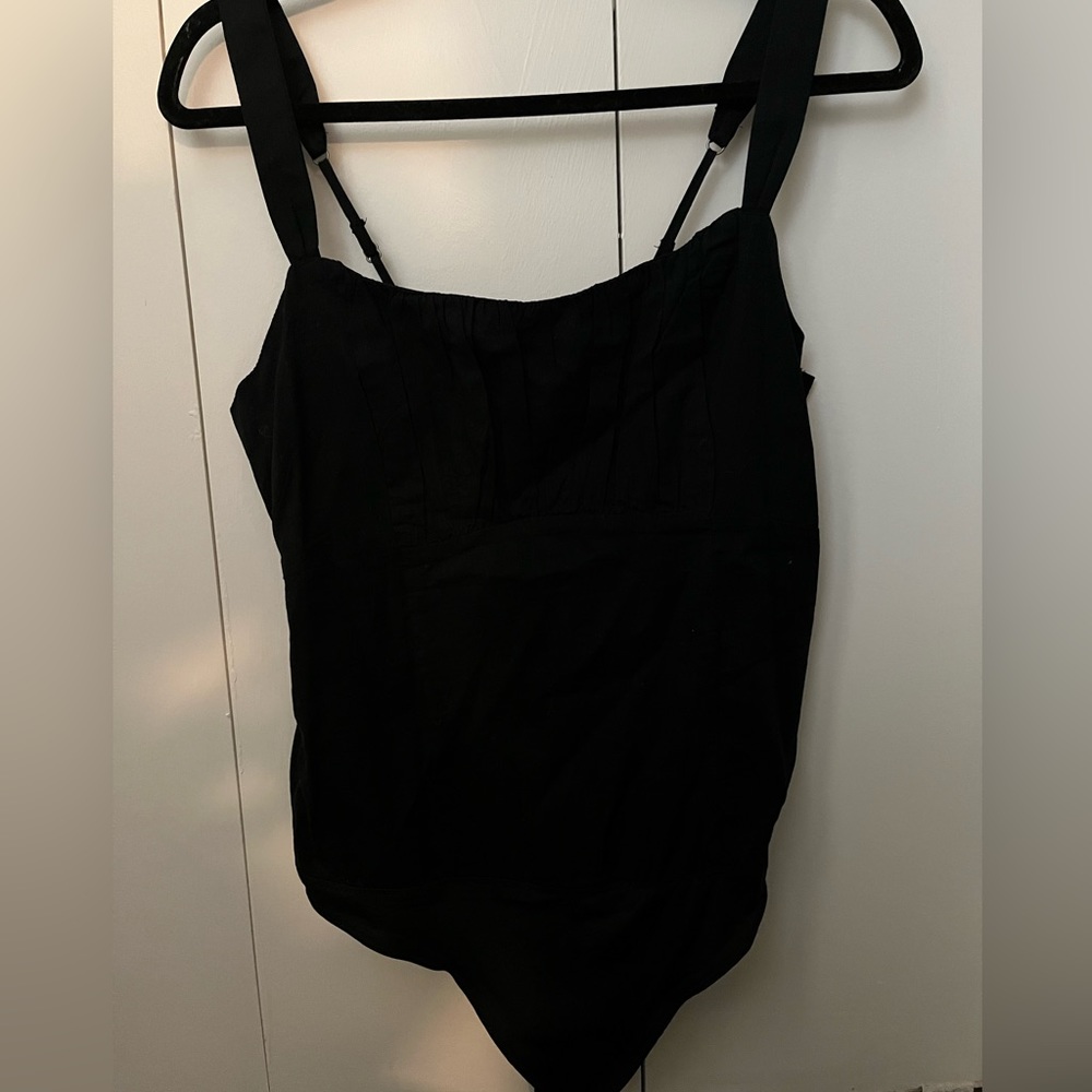 NWT Black Abercrombie Milkmaid Style Bodysuit